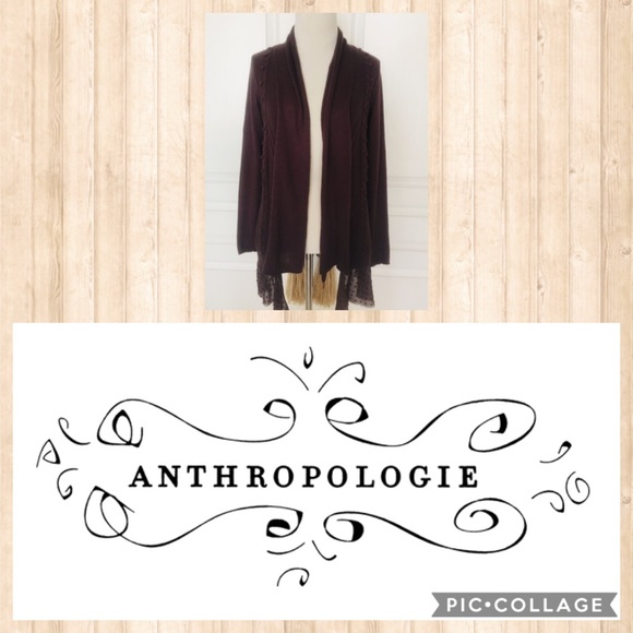 Anthropologie Knitted Knotted Cardi Sweater M - Picture 1 of 7